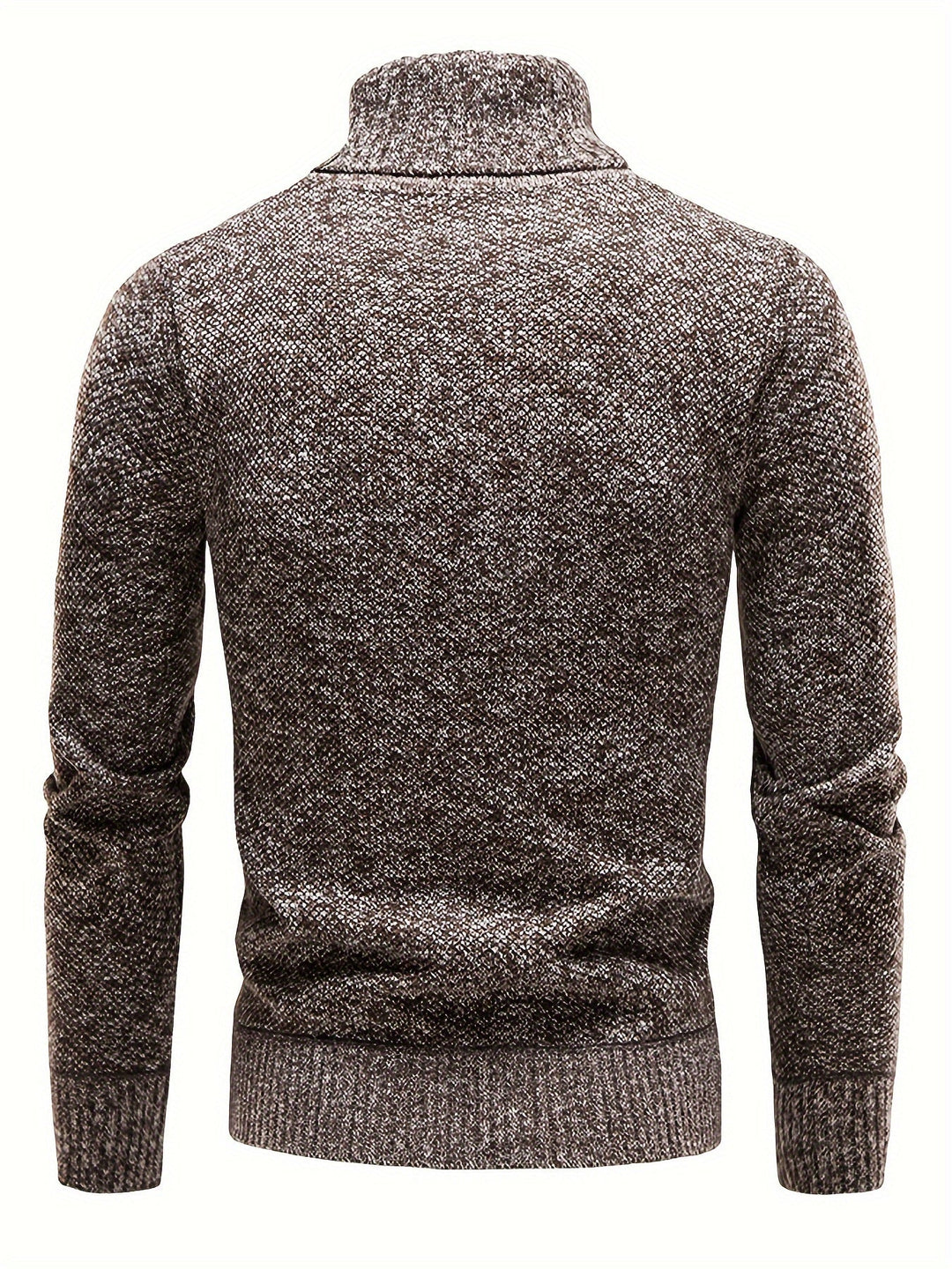 Men's Rib Knit Lapel Sweater