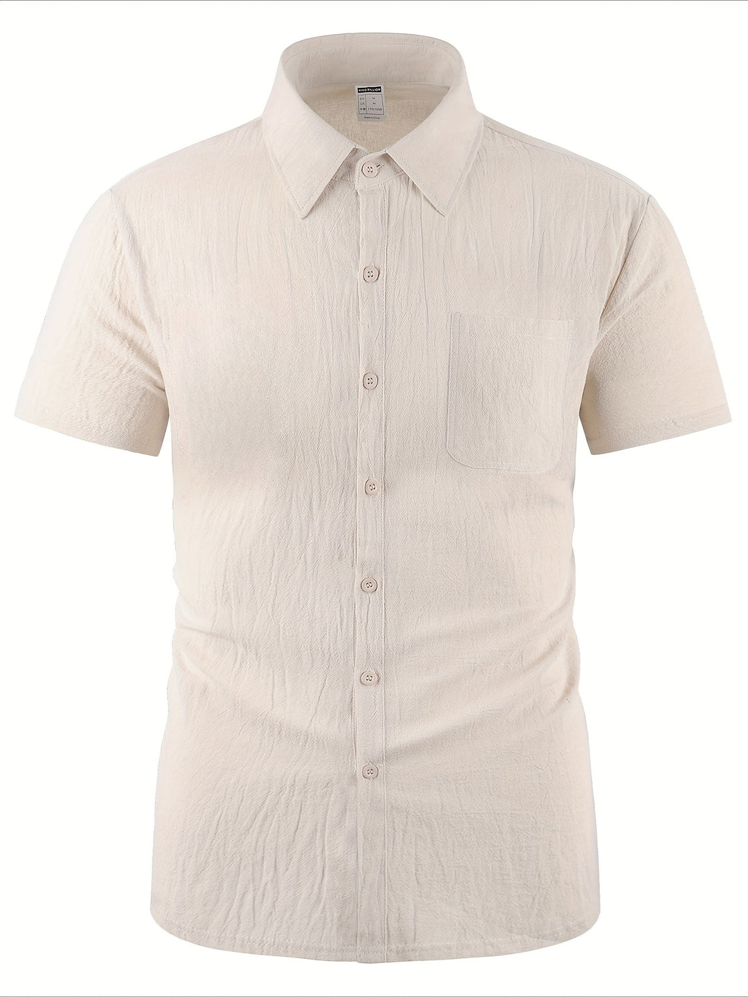Men's Lapel Linen Shirt