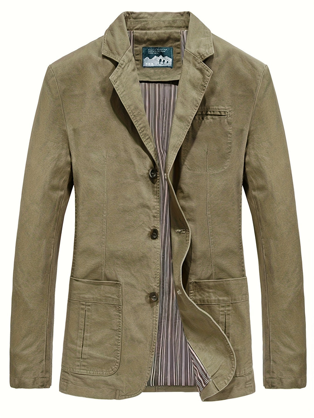 Men's Cotton Lapel Blazer