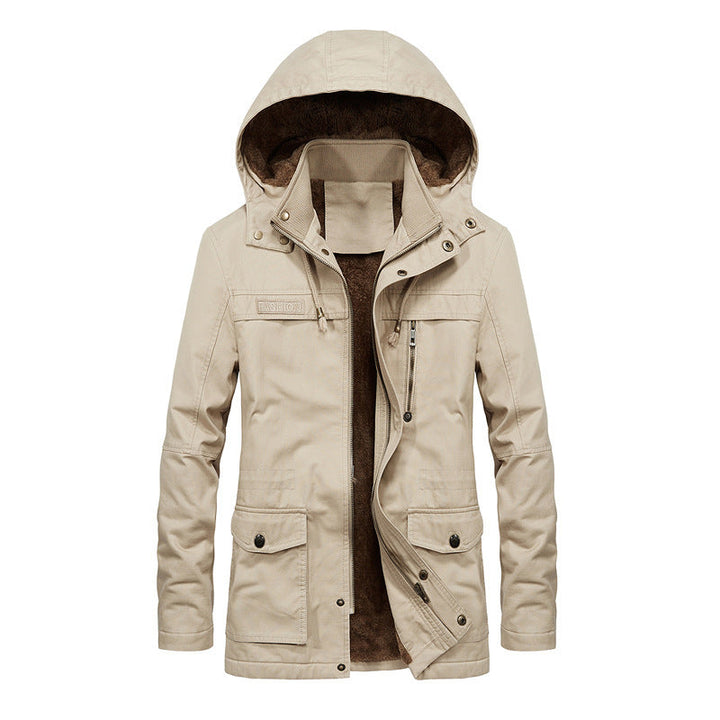 COTTON ZIP FRONT JACKET FOR MEN