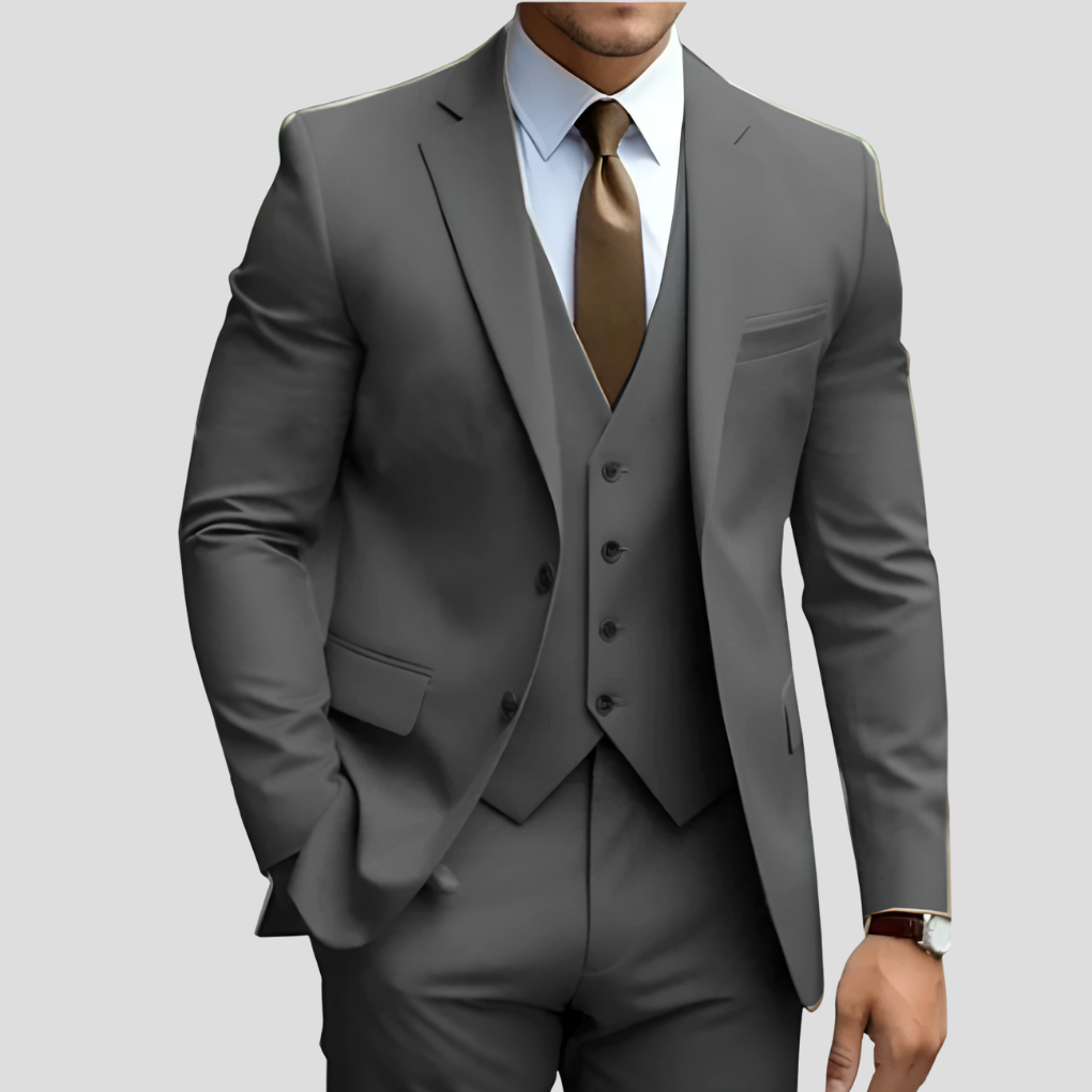 Men's Slim Fit Three-Piece Suit
