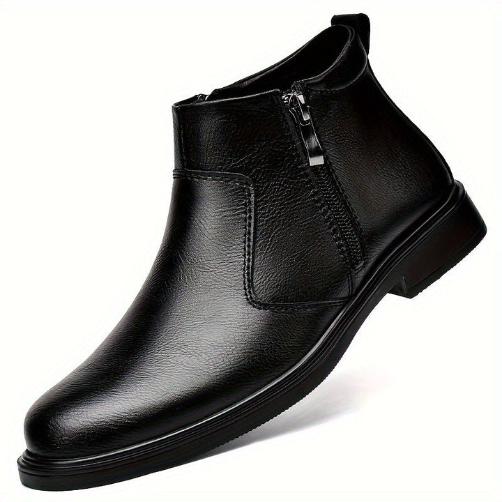 Marcus | Refined Zip-Up Ankle Boots