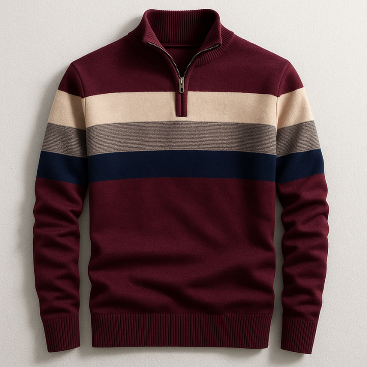PULLOVER WITH ZIP FOR MEN