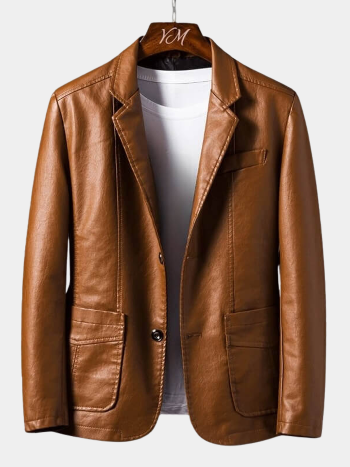 TAILORED LEATHER JACKET FOR MEN