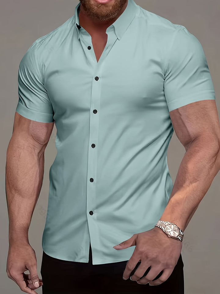 Men's Solid Color Shirt