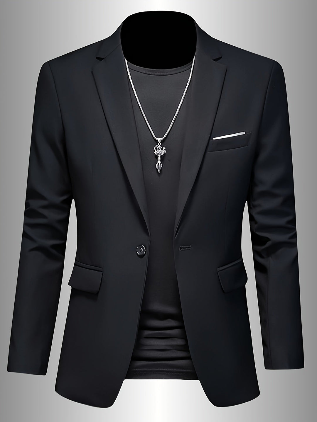 Men's Skinny Lapel Blazer