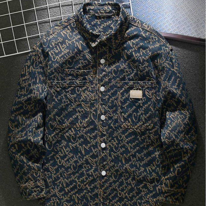 Men's Embroidered Denim Jacket