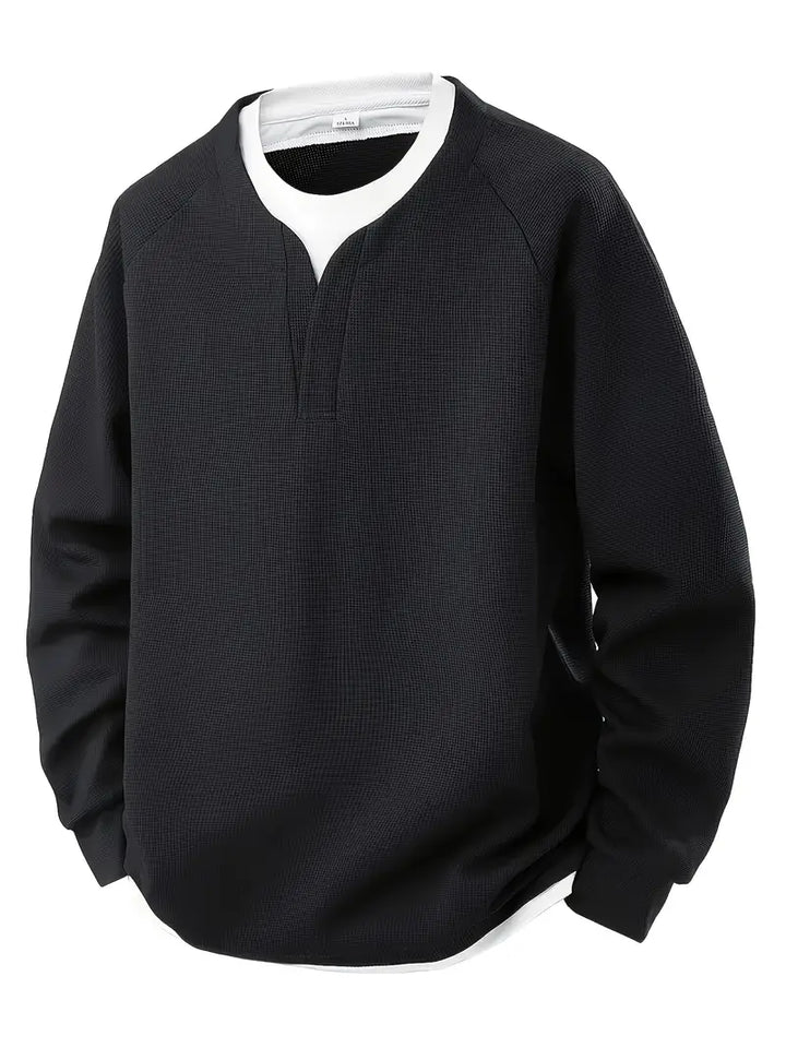MEN'S LAYERED LONG SLEEVE SHIRT