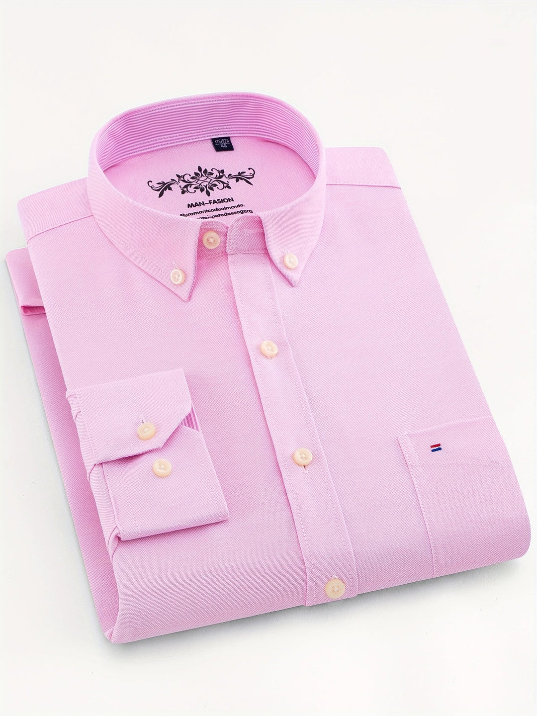 SOLID LAPEL POCKET SHIRT FOR MEN
