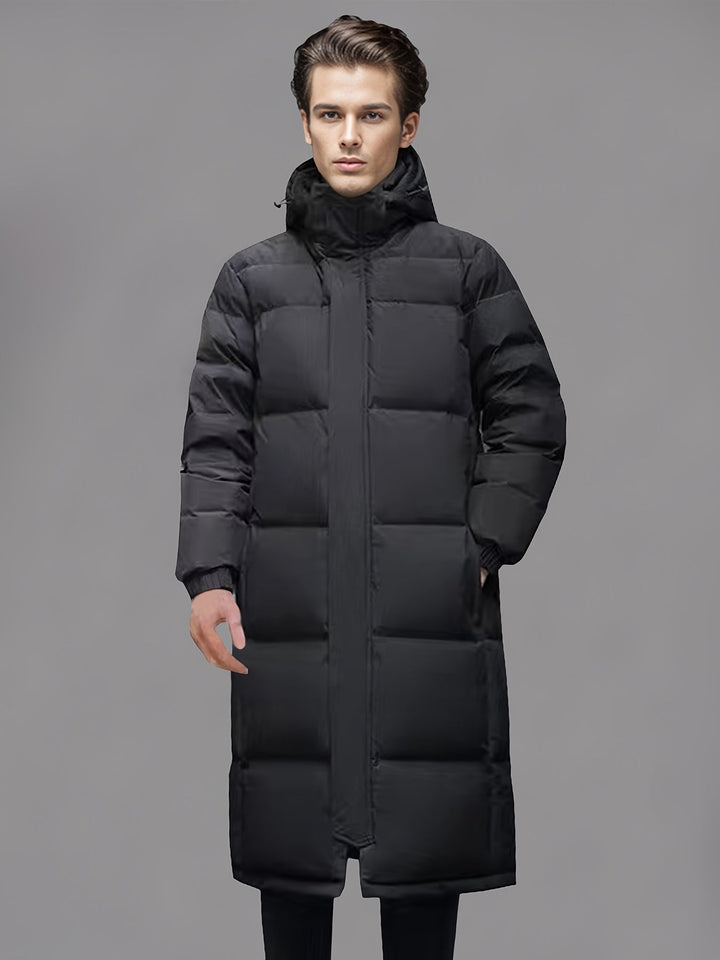 Men's Long Hooded PUffer Coat