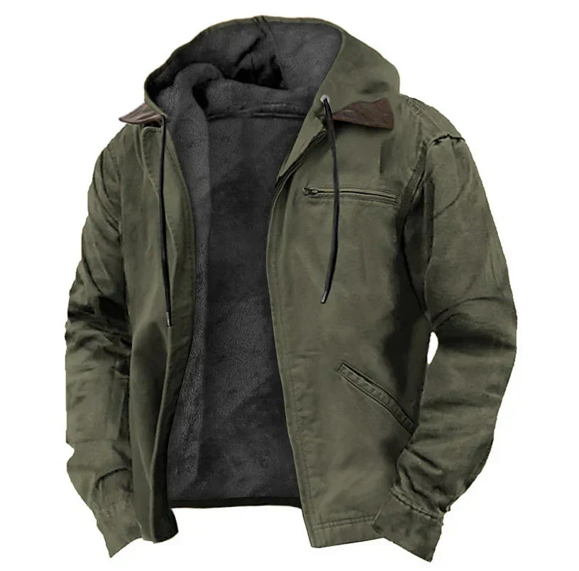 MEN'S AUTUMN HOODED JACKET