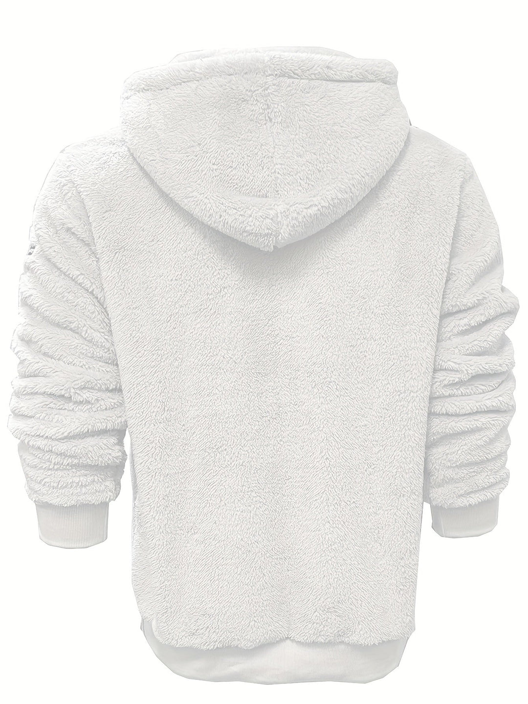Men's Plush Hooded Zip Hoodie