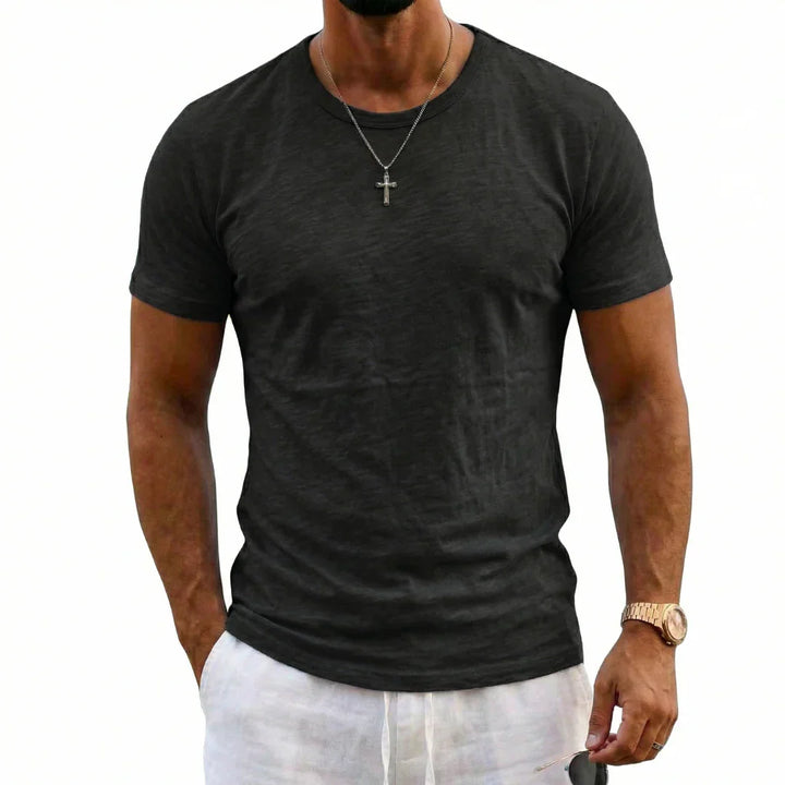 Men's Textured Cotton T-Shirt