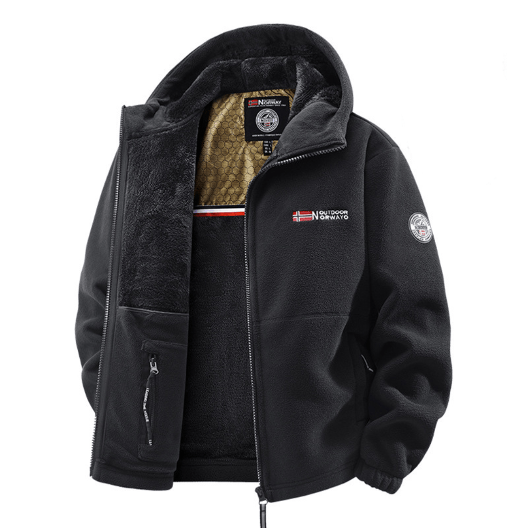 Men's Insulated Fleece Bomber Jacket