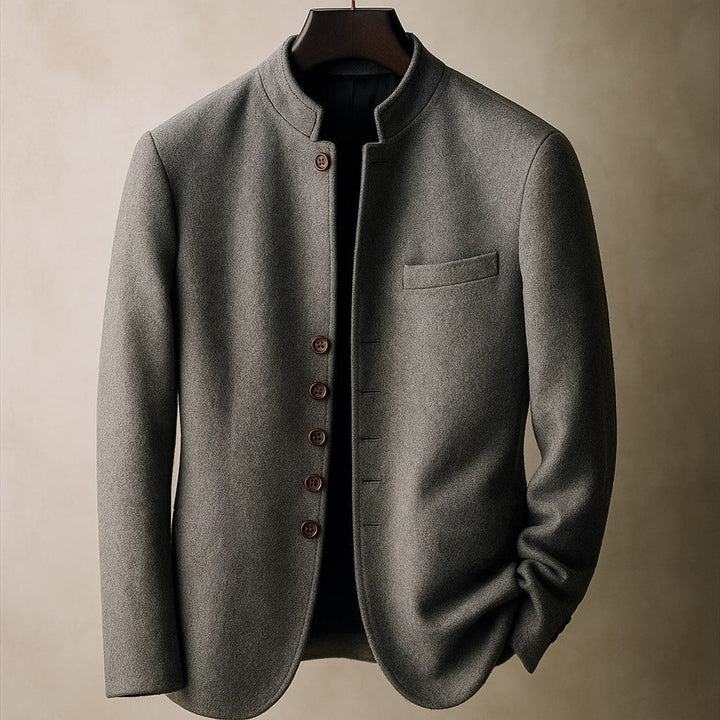 Matteo Wool Stand-Collar Jacket