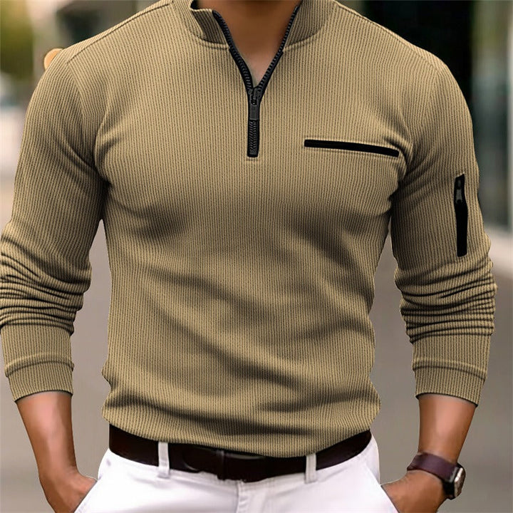 Men's Zip Collar Shirt