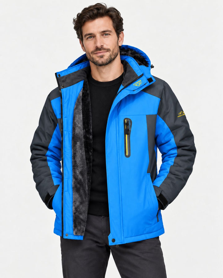 Men's Plush Lined Hooded Jacket