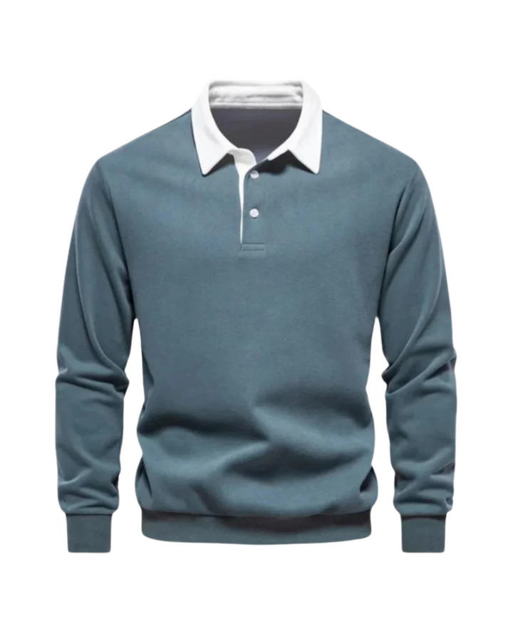 KNIT POLO SWEATER FOR MEN