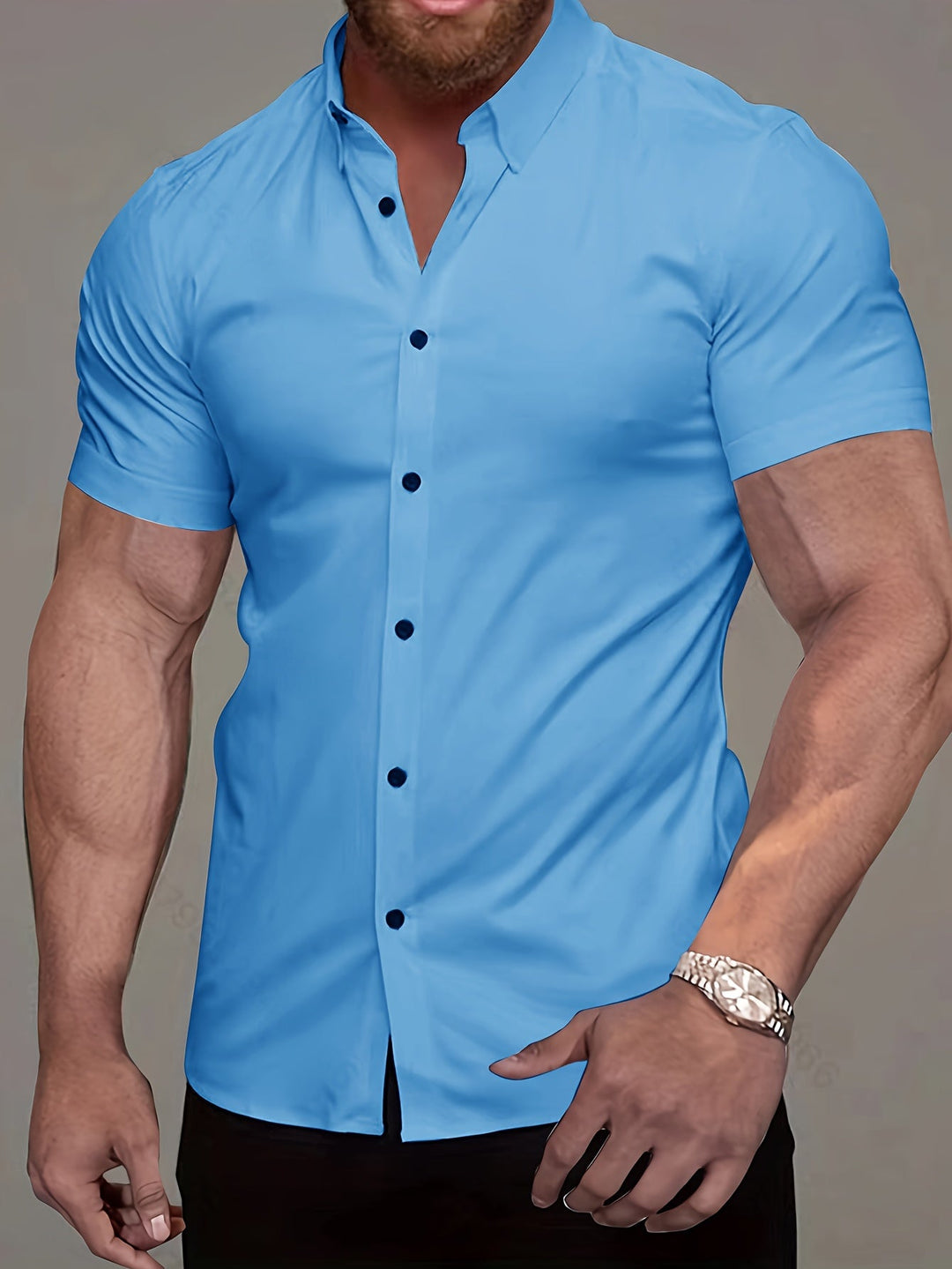 Men's Solid Color Shirt