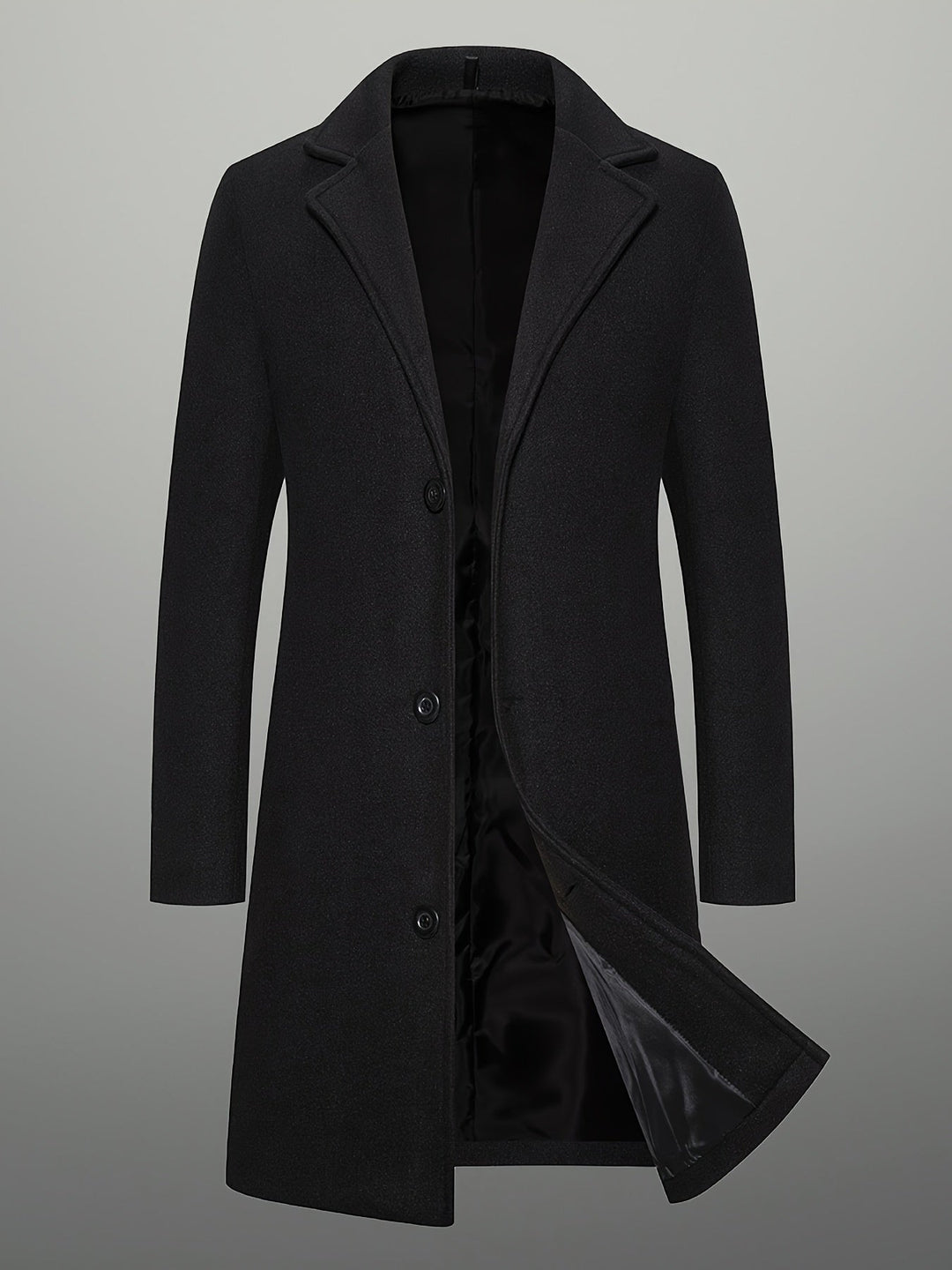 MID-LENGTH TWEED COAT FOR MEN