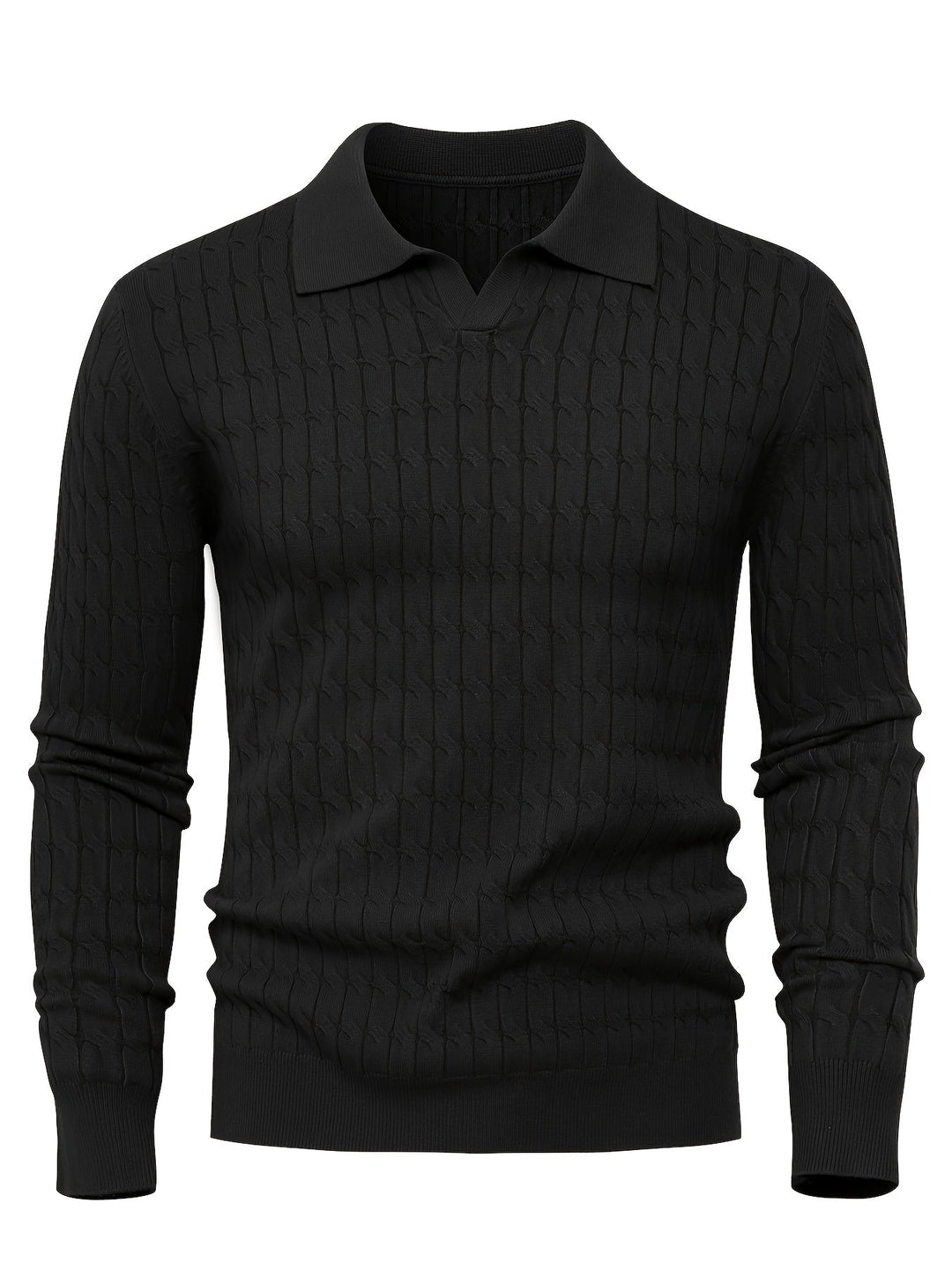 Men's Loose Polo Sweater