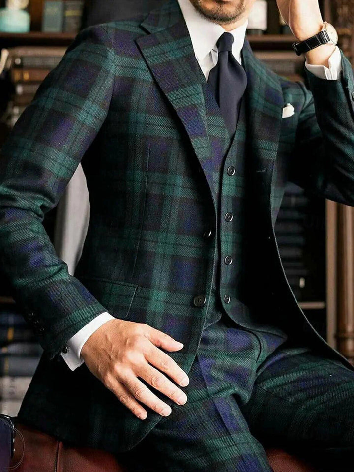 Men's Linen Three Piece Suit