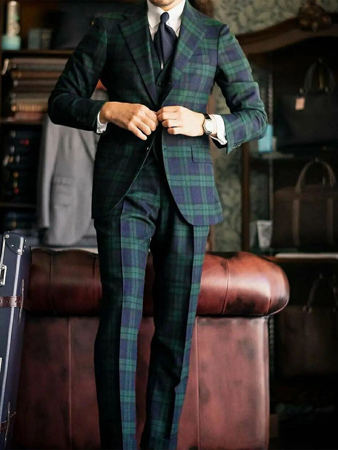 Men's Linen Three Piece Suit