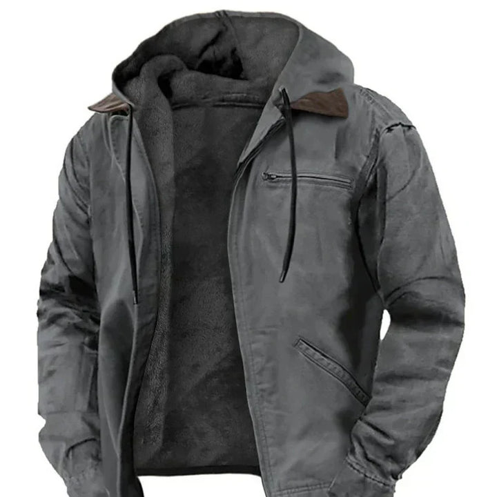 MEN'S AUTUMN HOODED JACKET
