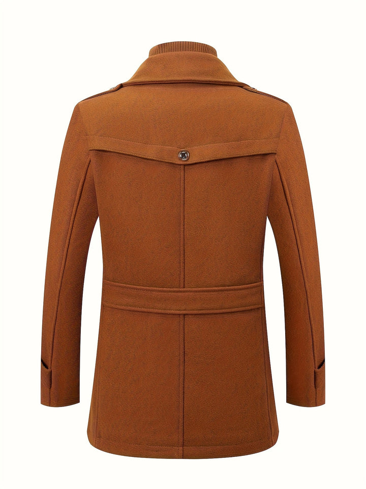 TWEED WOOL COAT FOR MEN
