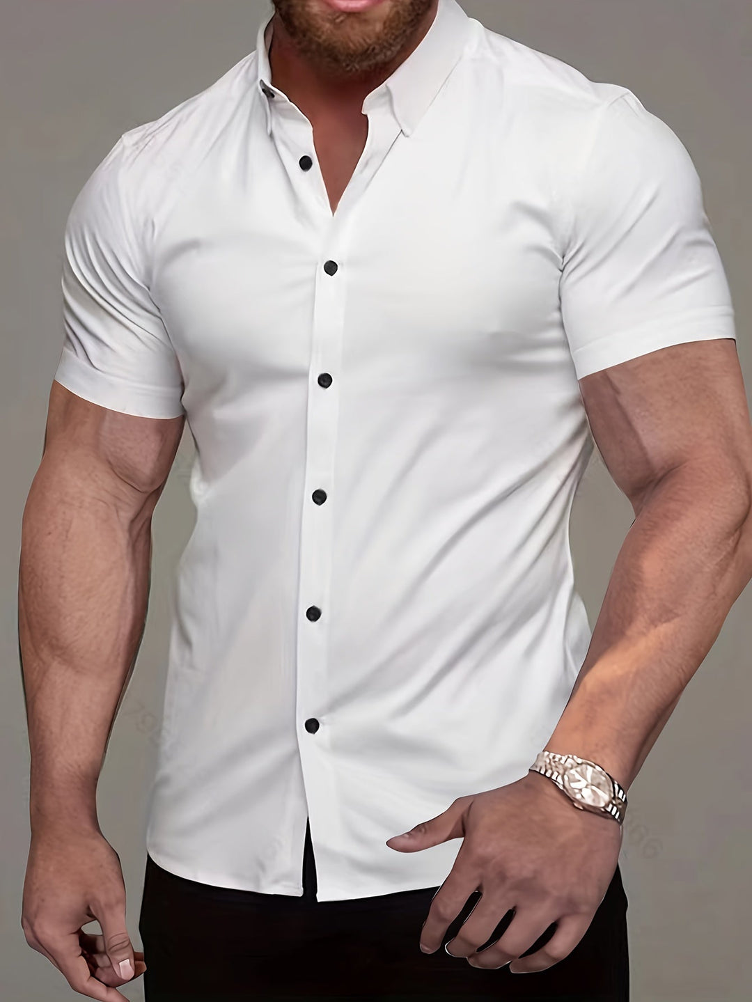 Men's Solid Color Shirt