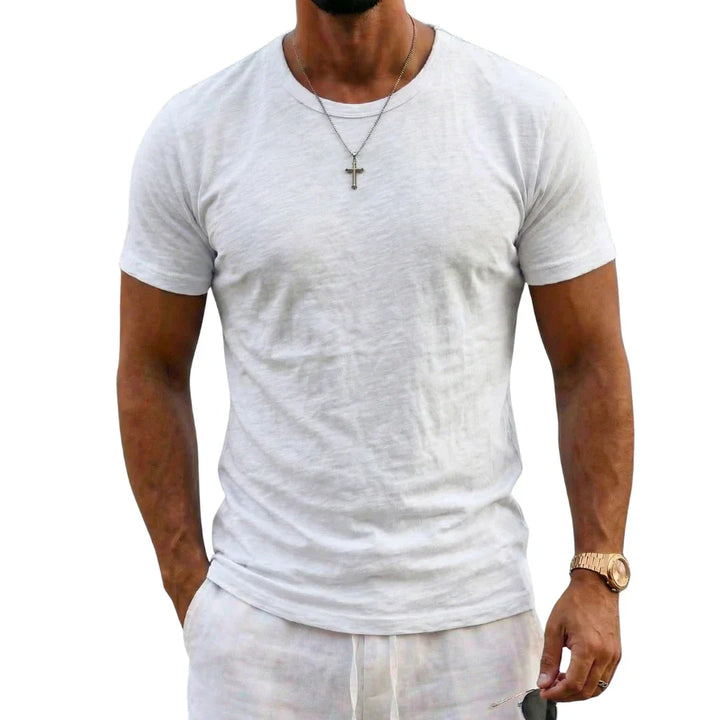 Men's Textured Cotton T-Shirt