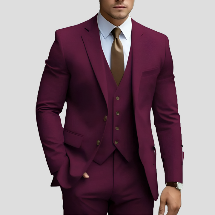 Men's Slim Fit Three-Piece Suit