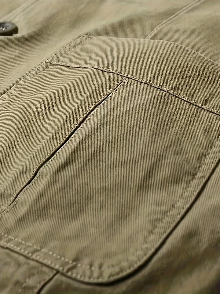 Men's Cotton Lapel Blazer