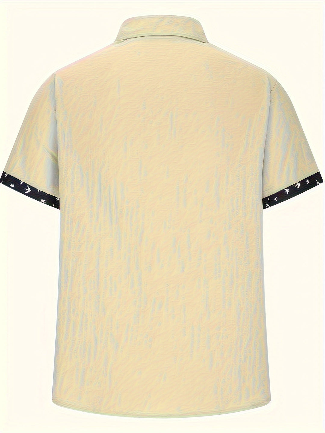 Men's Linen Blend Lapel Shirt