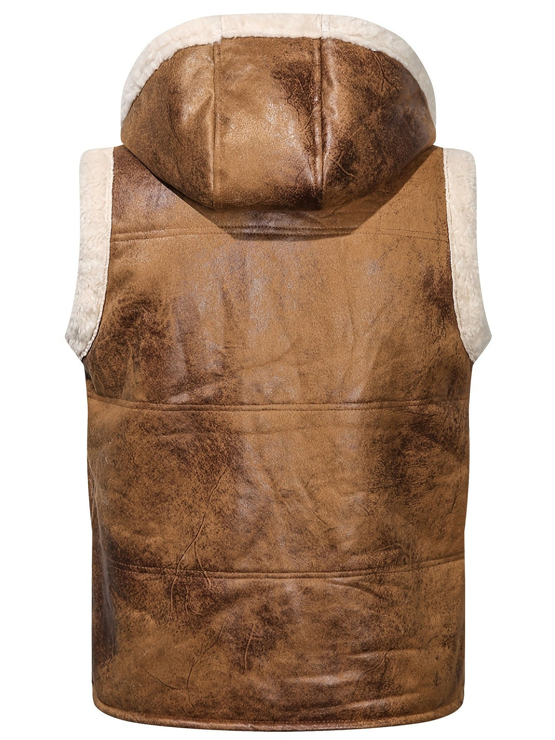 Men's Hooded Fur-Lined Vest