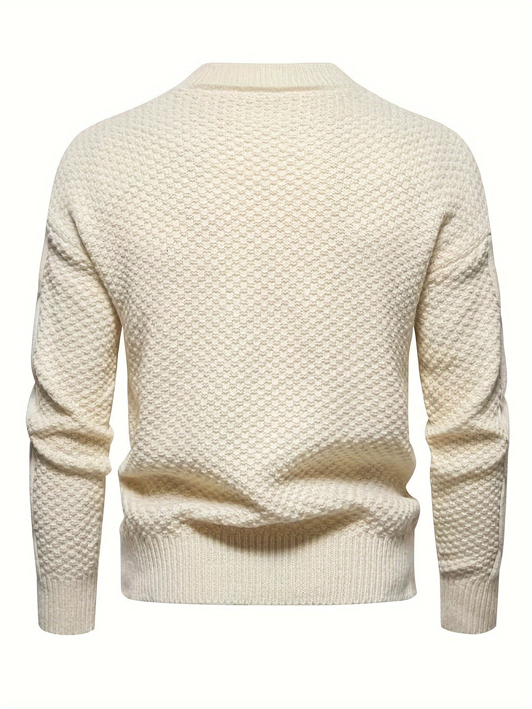 Men's Cable Knit Crew Neck Sweater