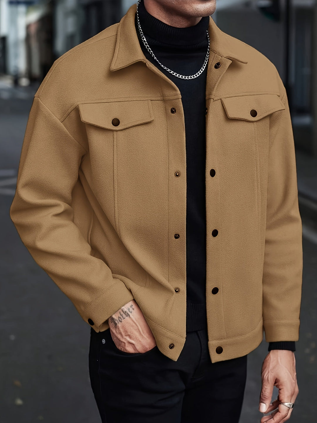Men's Button-Front Jacket