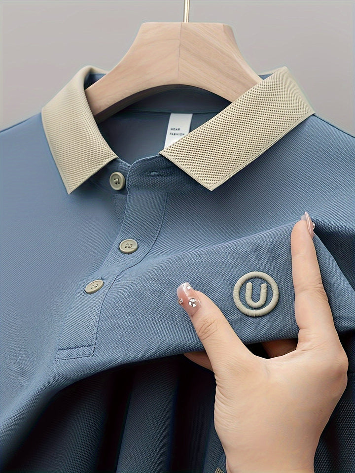 Men's Embroidered Lapel Shirt