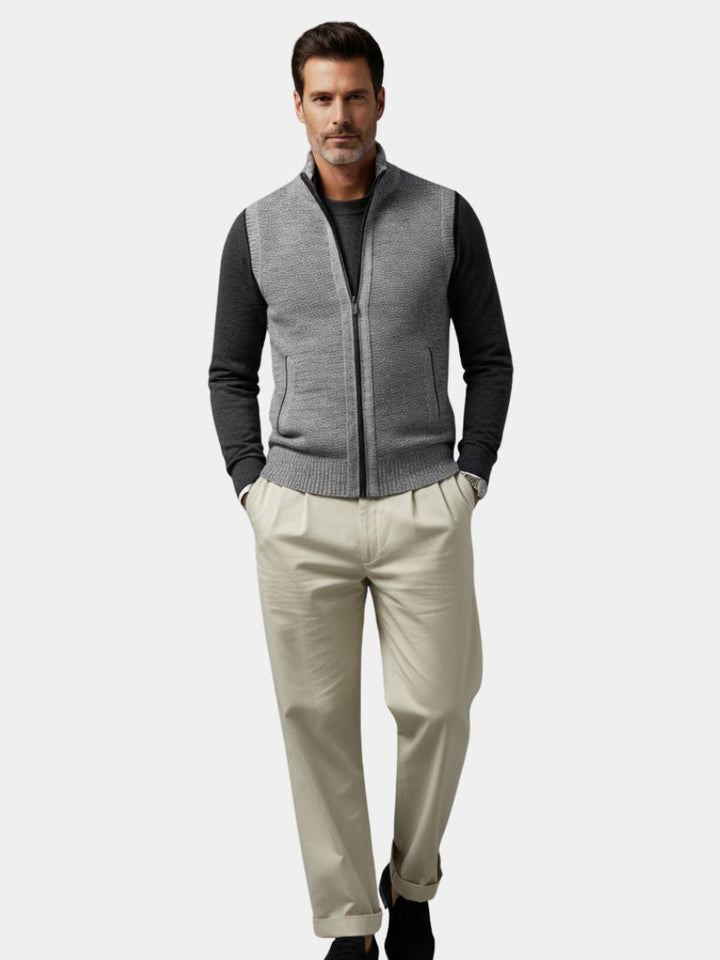 FULL-ZIP VEST FOR MEN