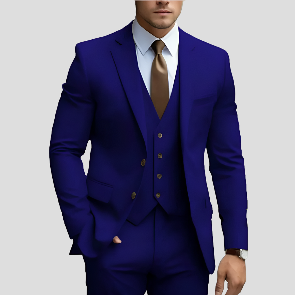 Men's Slim Fit Three-Piece Suit