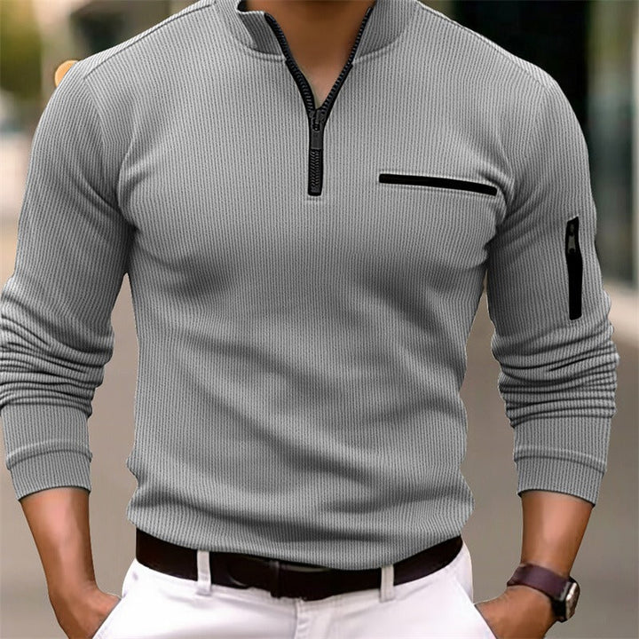 Men's Zip Collar Shirt