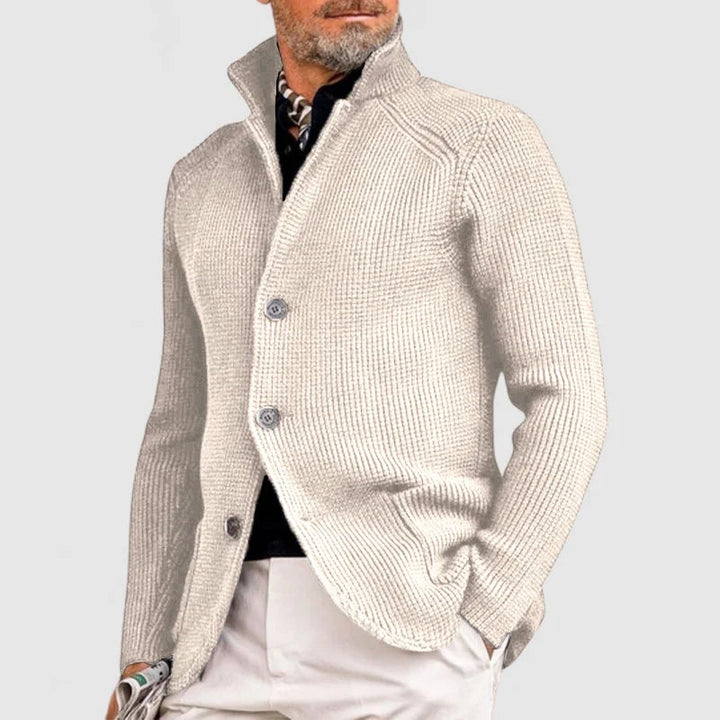 Men's Structured Knit Cardigan