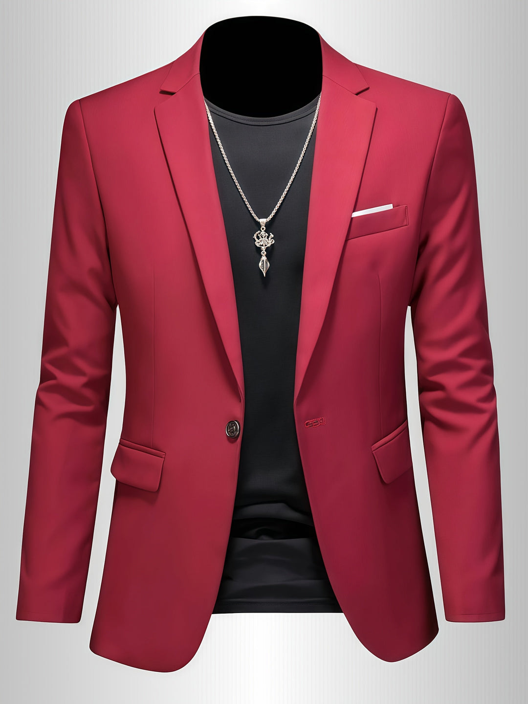 Men's Skinny Lapel Blazer