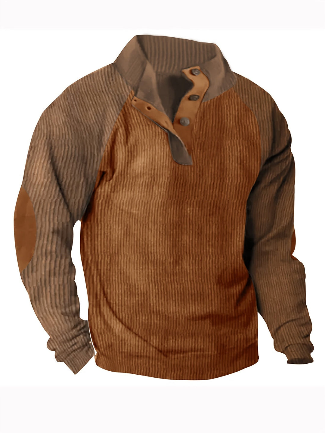 COLOR BLOCK KNIT SHIRT FOR MEN