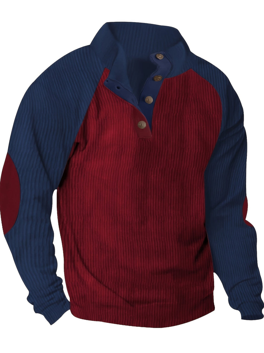 COLOR BLOCK KNIT SHIRT FOR MEN