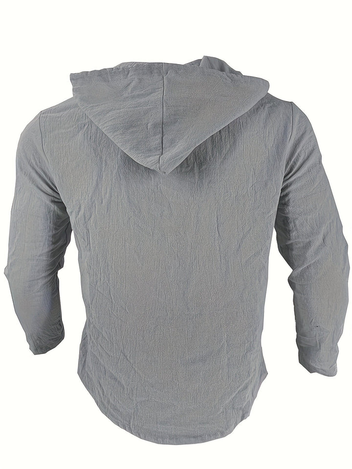 Men's Hooded Linen Shirt