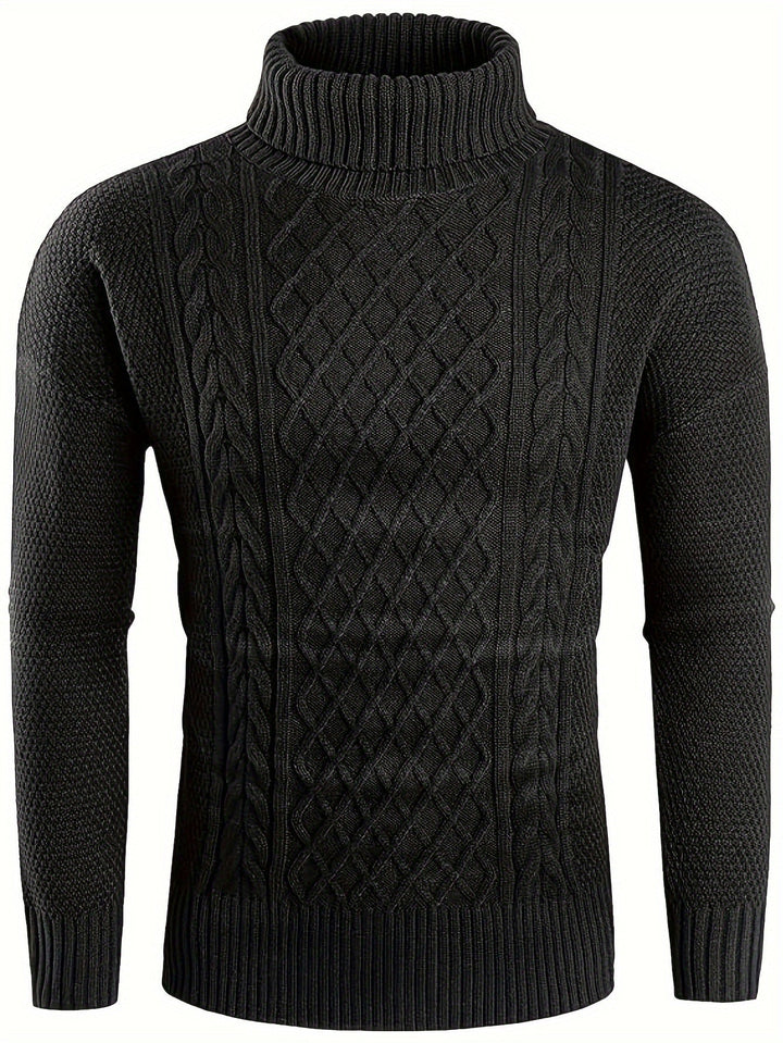 Ambrose | Classic Cable-Knit Turtleneck Sweater