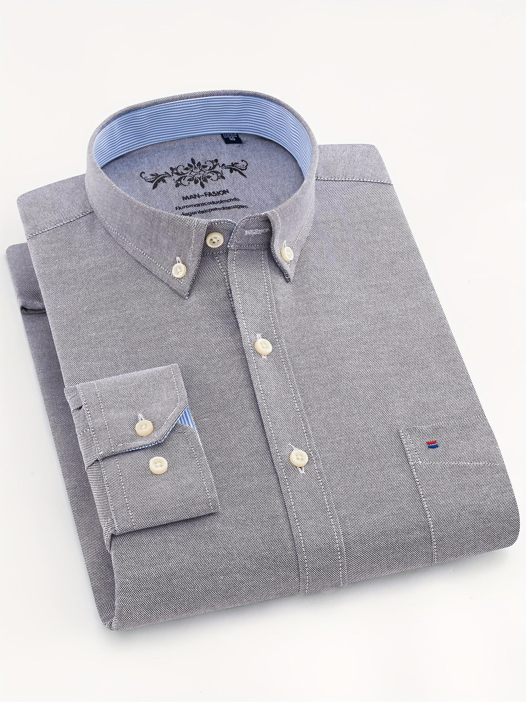 SOLID LAPEL POCKET SHIRT FOR MEN