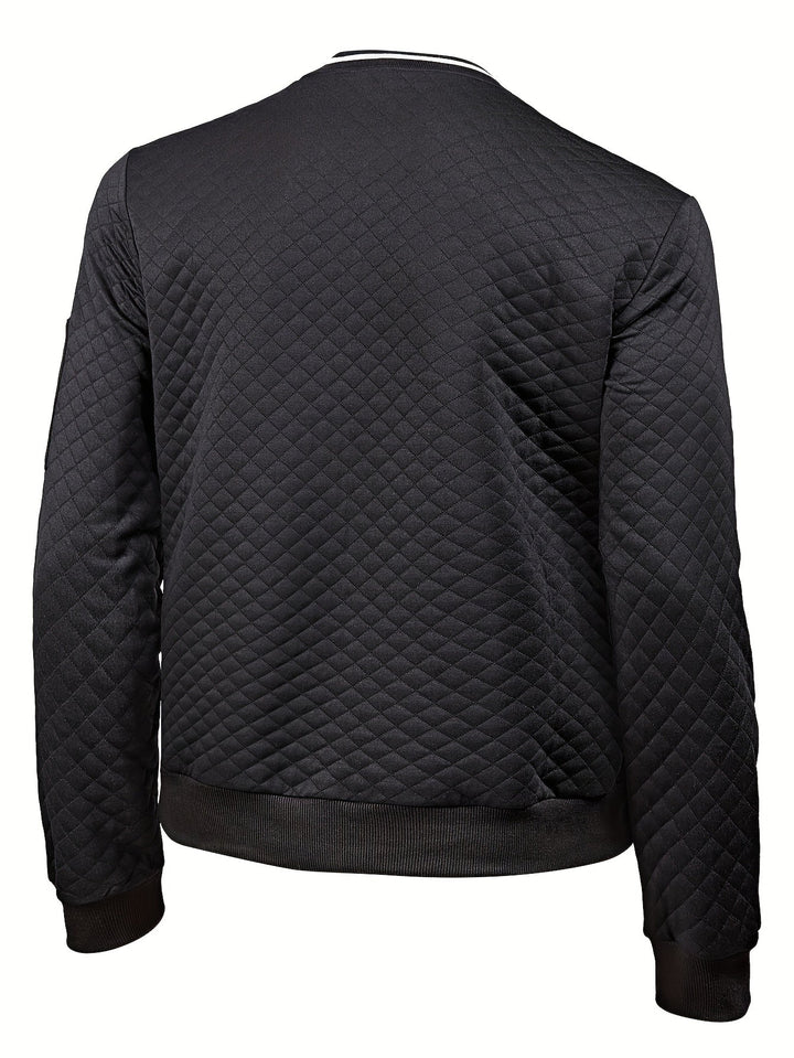 Men's Checkered Zipper Jacket
