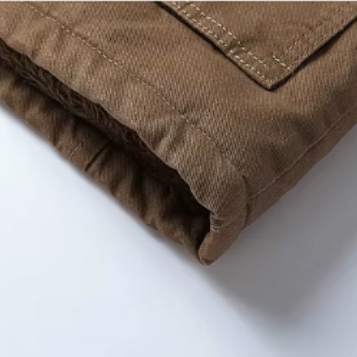 COTTON ZIP FRONT JACKET FOR MEN